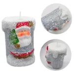 Vela Navideña Portavela Pesebre Deco Navidad Ceramica X1u.