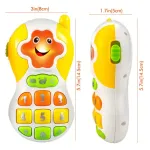 Telefono Juguete Celular Sonidos Luces Y Melodias Para Bebe Color Blanco