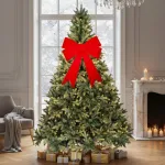 Moño Navidad Grande 39cm Adornos Navideños Deco Para Arbol