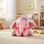Peluche Elefante Con Gorro Bebe Muñeco Suave Infantil 20cm