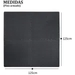 Piso Goma Eva Gym Pack X4 Encastrable 10mm Con Bordes