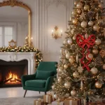 Adorno Navideño Colgante Moño X2 Decoración Navidad