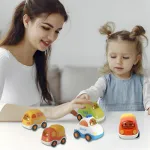 Auto De Juguete Bioplastico Vehículo Camioncito Ecológico Color Amarillo Personaje Bioplastic