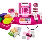 Caja Registradora Infantil Rosa Expreso Polar Con Sonido Micrófono