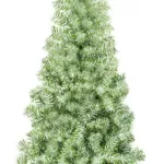 Árbol De Navidad Tronador Slim Nevado 1.80mts Base Metal