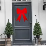 Moño Navidad Grande 39cm Adornos Navideños Deco Para Arbol