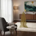 Arbol De Navidad Alambre Pino Para Decoración Navideño 90cm