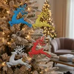 Set X4 Adorno Colgante Reno Navideño Deco Arbolito Navidad