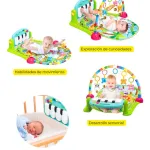 Gimnasio Piano Manta Con Sonajeros Para Bebe
