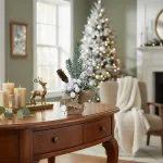 Arbol De Navidad Mini Pino Navideño De Mesa Decorado 26cm