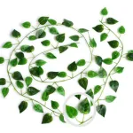 Jardin Vertical Enredadera Hojas Artificiales 2,05mt X9u.