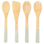 Cuchara De Madera Bambu Cucharon 30cm Utensilios De Cocina