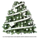 Arbol Navidad Patagonia Xl 1.30mt Deco Plata Cybermonday