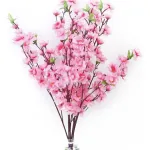 Flores Artificiales Ramo Vara Cerezos Decoracion Pack X10