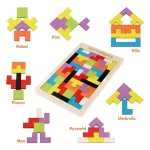 Tetris Rompecabezas De Madera Juego Didáctico 3d Puzzle