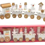 Tren De Madera Decoracion Navideña Adornos Navidad