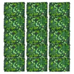 Jardín Vertical Cesped Artificial Flores Muro Verde 40x60cm