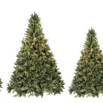 Arbol De Navidad Pino Natural Amber 1.80mts Base Metal