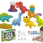 Kit De Figuras De Yeso Para Pintar Expreso Polar 3d Infantil Arte Niños Blanco