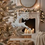 Set X4 Adorno Colgante Reno Navideño Deco Arbolito Navidad