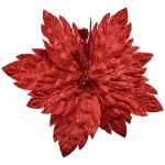 Flor 25cm Rojo Arbol De Navidad Adornos Decoracion