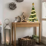 Arbol De Navidad 80cm Con Adornos 30 Piezas Oro