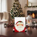 Servilletero Ceramica Navideño Porta Servilleta Papa Noel