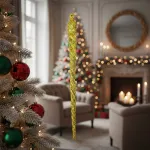 Adorno Colgante Navideño Decoración Bastones De Caramelo X3