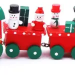 Tren De Madera Decoracion Navideña Adorno Navidad