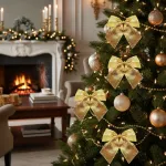 Adorno Colgante Moños X1 Decoracion Arbol De Navidad