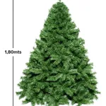 Arbolito De Navidad Imperial 1.80 Mts Con Base Metálica - Alta Gama