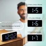 Reloj Despertador Led Digital Con Fecha Y Temperatura Usb