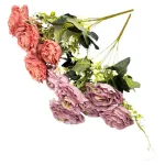 Ramo De Rosas Flores Artificiales 35cm Decoración X1