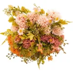 Ramo Crisantemos Flores Artificiales 30cm Decoración X1