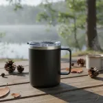 Vaso Térmico Taza De Acero Inoxidable Con Tapa 360ml