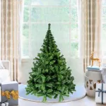 Árbol De Navidad Arbolito Pino Canadian Luxury 1.5mts Base Metálica Color Verde
