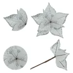 Flor 20cm Para Arbol De Navidad Adornos Decoracion