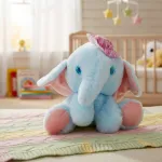 Peluche Elefante Con Gorro Bebe Muñeco Suave Infantil 20cm
