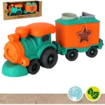 Tren Con Figuras Encastrables Juguete Eco Bioplastico