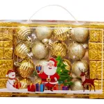 Bolas De Navidad 4cm Valija Adornos Colgante Navideño X24
