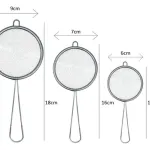 Set Colador X3 Malla Fina Alambre Metálico Mango Metal