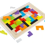 Tetris Rompecabezas De Madera Juego Didáctico 3d Puzzle