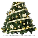 Arbol Navidad Extra Lujo Patagonia 1.50mts Con Adornos X60