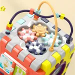 Cubo Didactico Con 6 Actividades Juguete Educativo Motesori Color Multicolor