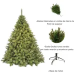 Arbol De Navidad Ciprés 2,10 Mts Tope De Gama Ultra Frondoso