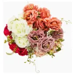 Ramo De Rosas Flores Artificiales 35cm Decoración X1