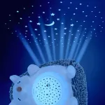 Peluche Erizo Con Luz Y Música Juguete Proyector Giratorio