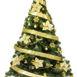 Arbol Navidad Tronador De Lujo 1,80mts + Kit 60 Oro Deco