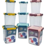 Set X3 Tupper Hermetico Organizador Plastico Frio/caliente