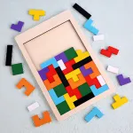Tetris Rompecabezas De Madera Juego Didáctico 3d Puzzle